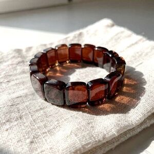 🆕 12mm Blood Amber soft Bengal bracelet.